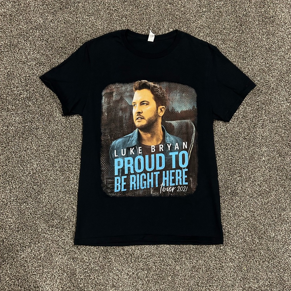 Luke Bryant 2021 “Proud To Be Right Here” Tour T-Shirt Women’s Size M